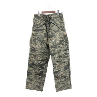 米軍実物 U.S.AIRFORCE APECS GORE-TEX ゴアテックス パンツ ボトムス ミリタリー ABUカモ グリーン (メンズ S-R) 中古 古着 P9083(その他)