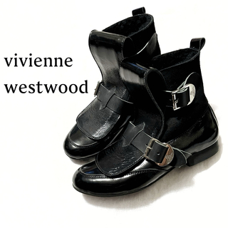 ヴィヴィアンウエストウッド(Vivienne Westwood)のヴィヴィアンウエストウッド【超希少】パイレーツ 本革 ムートン ブーツ(ブーツ)