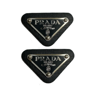 PRADA - 【2個】PRADA プラダ　メタル　プレート　ワッペン　ロゴプレート　ロゴパーツ