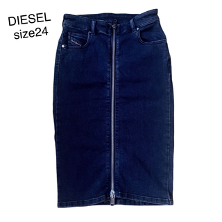 DIESEL - DIESEL ディーゼル　デニムスカート　ブラック　タイトスカート　size24