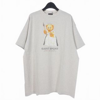 アザー(other)のセントマイケル 24SS ヴィンテージ加工 プリントTシャツ XL グレー(Tシャツ/カットソー(半袖/袖なし))