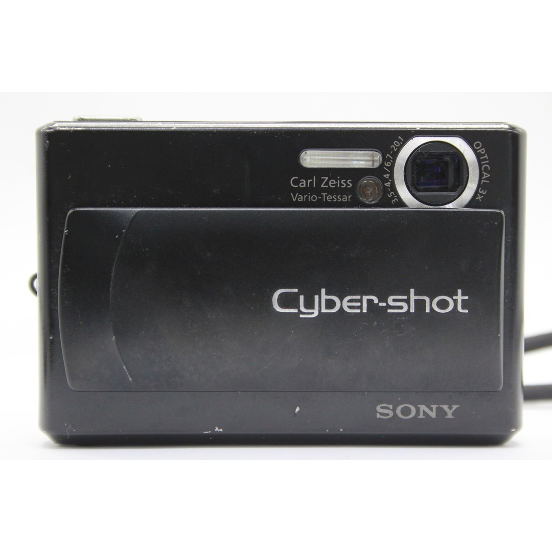 【返品保証】 ソニー SONY Cyber-shot DSC-T1 ブラック 3x バッテリー付き コンパクトデジタルカメラ  s9574 スマホ/家電/カメラのカメラ(コンパクトデジタルカメラ)の商品写真