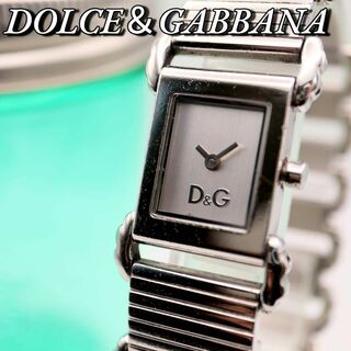 ドルチェアンドガッバーナ(DOLCE&GABBANA)のDOLCE&GABBANA スクエア シルバー レディース腕時計 638(腕時計)