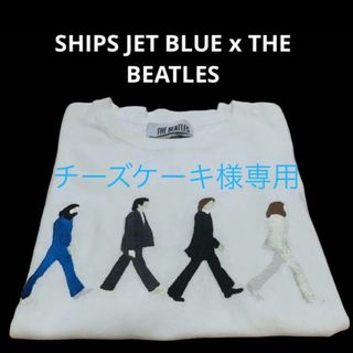 シップス(SHIPS)のSHIPS JET BLUE x THE BEATLES メンバー刺繍Tシャツ(Tシャツ/カットソー(半袖/袖なし))