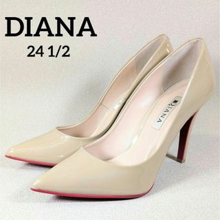 DIANA - 【美品】DIANA ダイアナ　ハイヒール　パンプス　ベージュ　レッドソール