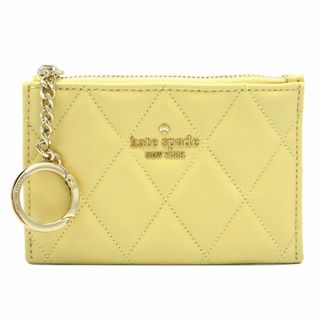 ケイトスペードニューヨーク(kate spade new york)の【新品】ケイトスペード カードケース kate spade キャリー スムース キルテッド レザー スモール ジップ カード ホルダー キーリング付き KG426 250(butter)アウトレット レディース carey small card holder(名刺入れ/定期入れ)