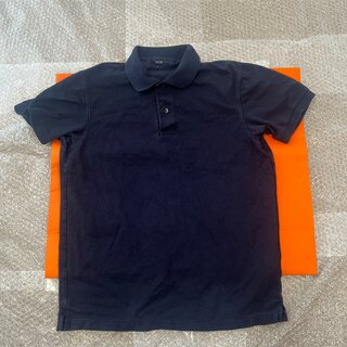 ユニクロ(UNIQLO)のユニクロ　UNIQLO ポロシャツ　メンズ　ネイビー　紺　半袖　夏　襟付き(ポロシャツ)