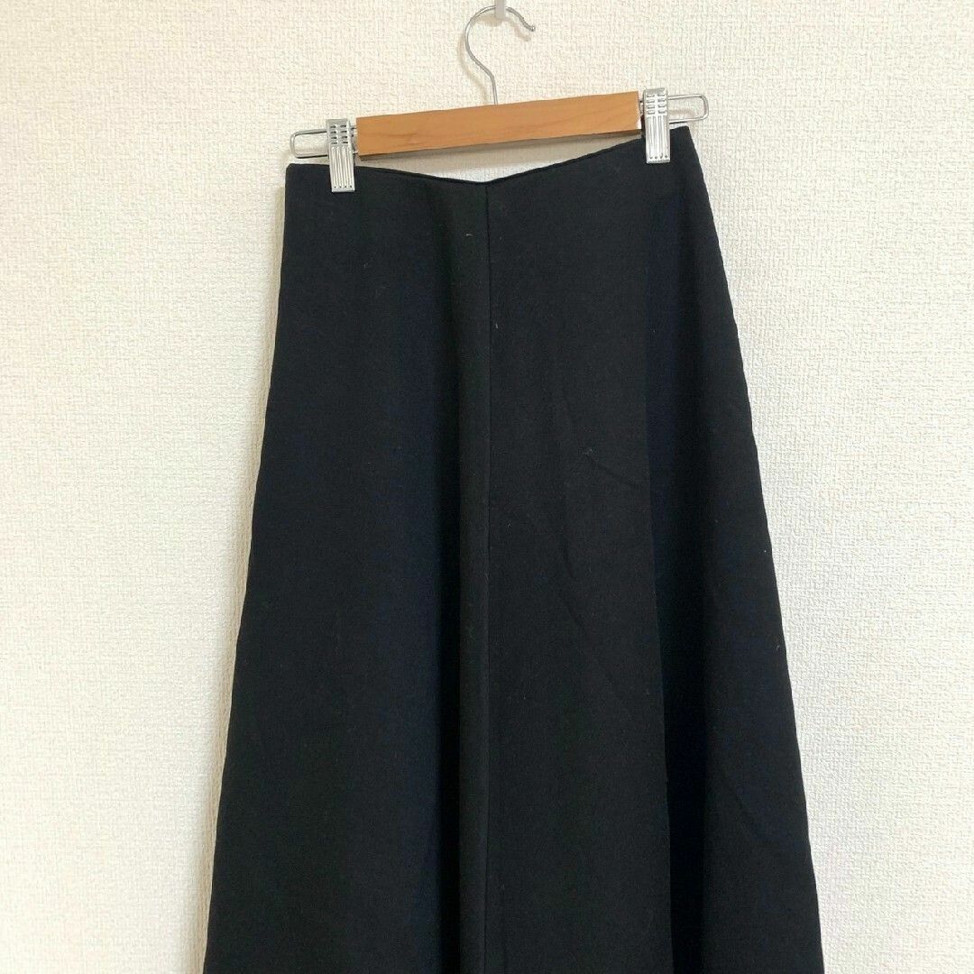 神戸レタス(コウベレタス)の神戸レタス　フレアスカート　M　ブラック　きれいめ　オフィスカジュアル　ポリ レディースのスカート(ロングスカート)の商品写真