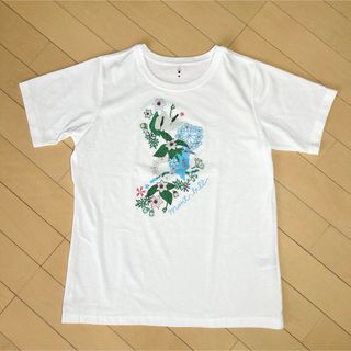 モンベル(mont bell)の【美品】モンベル　WIC T women's 鳥と花　Tシャツ(Tシャツ(半袖/袖なし))