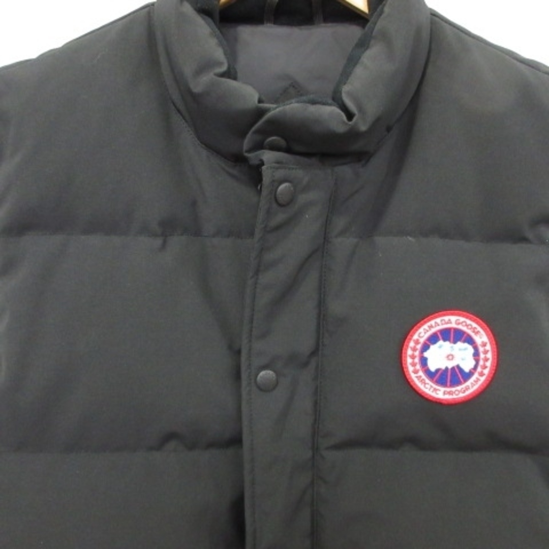 CANADA GOOSE(カナダグース)のカナダグース 4154M ダウン ベスト ロゴ ワンポイント 刺繍 厚手 M 黒 メンズのジャケット/アウター(ダウンベスト)の商品写真