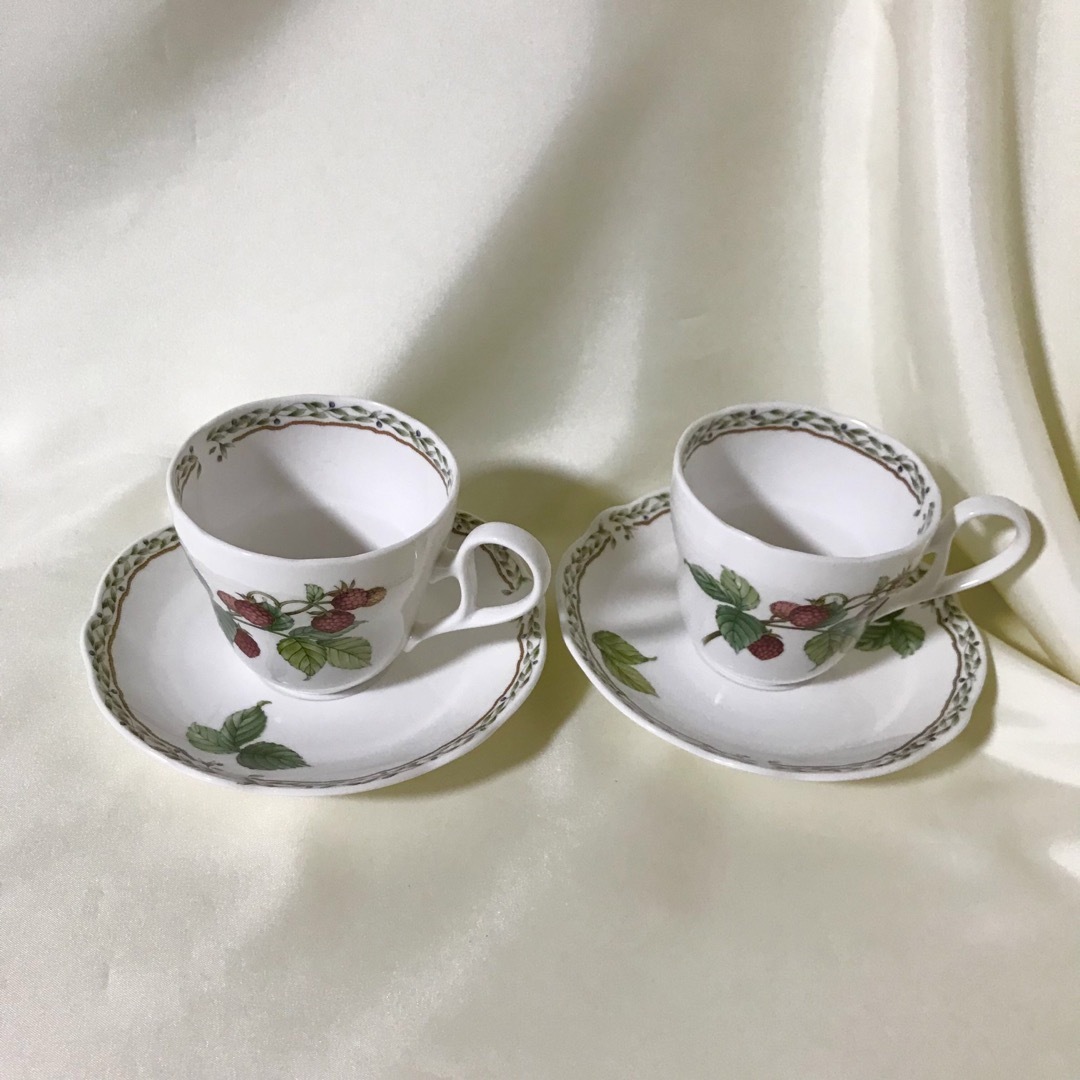 Noritake(ノリタケ)のノリタケ　カップ＆ソーサー　2客　セット　未使用　ロイヤルオーチャード　9416 インテリア/住まい/日用品のキッチン/食器(グラス/カップ)の商品写真