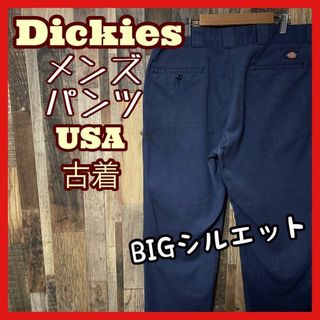 ディッキーズ(Dickies)のディッキーズ ワーク ネイビー メンズ XL 36 パンツ USA古着 90s(ワークパンツ/カーゴパンツ)