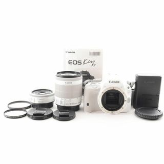 新品級 キャノン EOS kiss X7　ショット数1859　ホワイト C315(デジタル一眼)