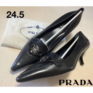 プラダ(PRADA)のPRADAプラダ ロゴ ゴージャスな雰囲気 キティン スティレットパンプス‼️(ハイヒール/パンプス)