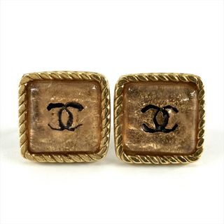 シャネル(CHANEL)のシャネル CHANEL ココマーク 00C スクエア ピアス GP ゴールド ヴィンテージ アクセサリー レディース【中古】(ピアス)