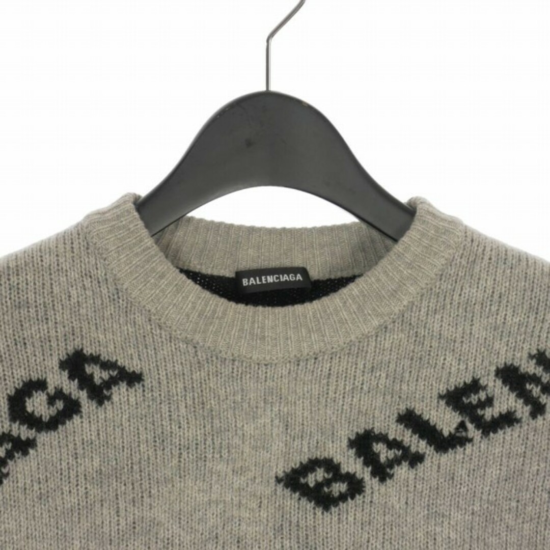 Balenciaga(バレンシアガ)のBALENCIAGA 18AW ALLOVER LOGO ニット セーター S メンズのトップス(ニット/セーター)の商品写真