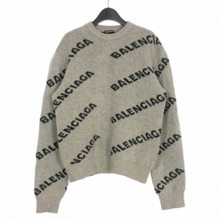 バレンシアガ(Balenciaga)のBALENCIAGA 18AW ALLOVER LOGO ニット セーター S(ニット/セーター)