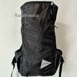 and wander　アンドワンダー　Sildaypack　デイパック　ブラック