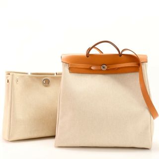 エルメス(Hermes)の極美品 エルメス □D 刻印 エールバッグ MM レザー トワルアッシュ 2WAY ショルダーバッグ トート A4 メンズ レディース EEM AA8-8(ショルダーバッグ)