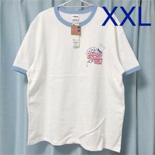 ジーユー(GU)のGU 名探偵コナン オーバーサイズグラフィックT 怪盗キッド 5分袖 XXL .(Tシャツ(半袖/袖なし))