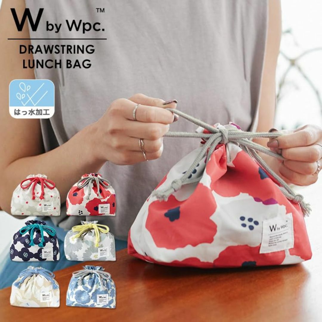 【色: カメリア ネイビー】Wpc. Patterns ランチ巾着 カメリア ネ インテリア/住まい/日用品のキッチン/食器(弁当用品)の商品写真