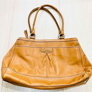 コーチ(COACH)のコーチ　レザー　バッグ　本革　coach　キャメル　トート　ハンドバッグ(ハンドバッグ)