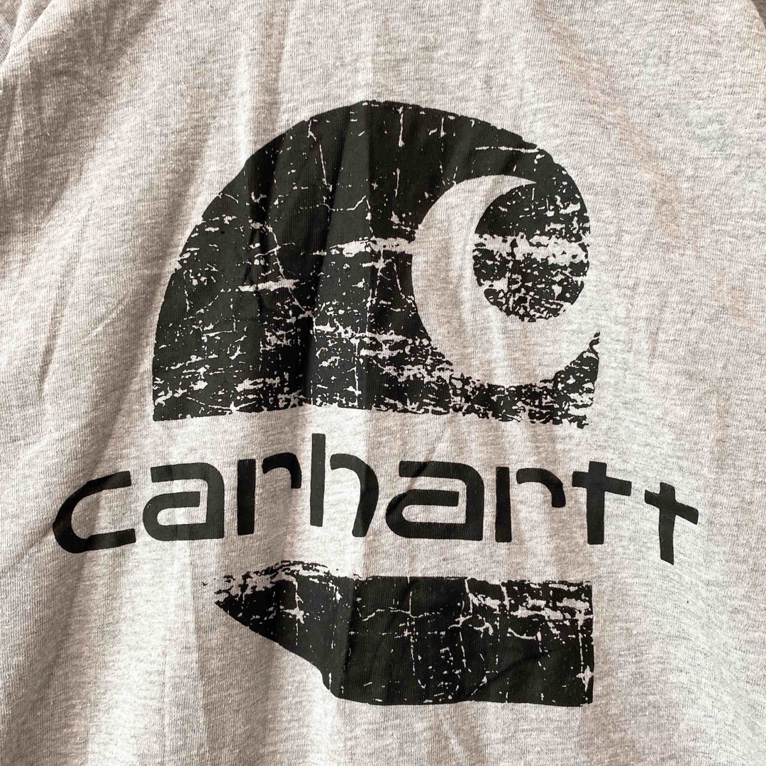 carhartt(カーハート)の日本未発売【新品タグ付き】カーハート　半袖Tシャツ　ビッグプリント　灰色　S メンズのトップス(Tシャツ/カットソー(半袖/袖なし))の商品写真