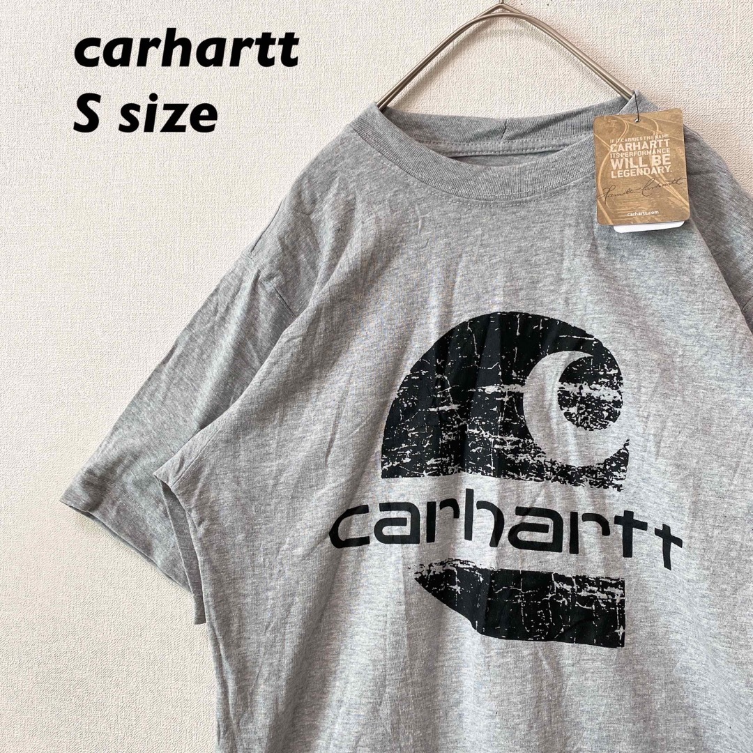 carhartt(カーハート)の日本未発売【新品タグ付き】カーハート　半袖Tシャツ　ビッグプリント　灰色　S メンズのトップス(Tシャツ/カットソー(半袖/袖なし))の商品写真