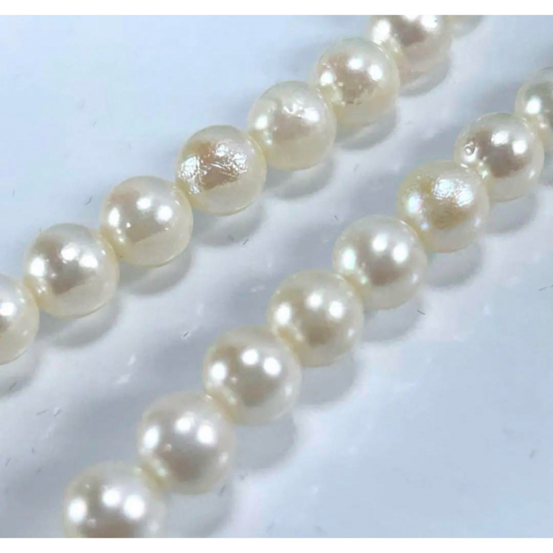 糸変え済み　あこや真珠　パールネックレス  6〜6.5 本真珠ネックレス　350 レディースのアクセサリー(ネックレス)の商品写真