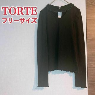 トルテ(TORTE)のTORTE トルテ トップス ブラウス 長袖 ブラック 黒(シャツ/ブラウス(長袖/七分))