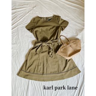 カールパークレーン(KarL Park Lane)の【状態良好】カールパークレーンKarlparklane　ひざ丈ワンピース　半袖(ひざ丈ワンピース)