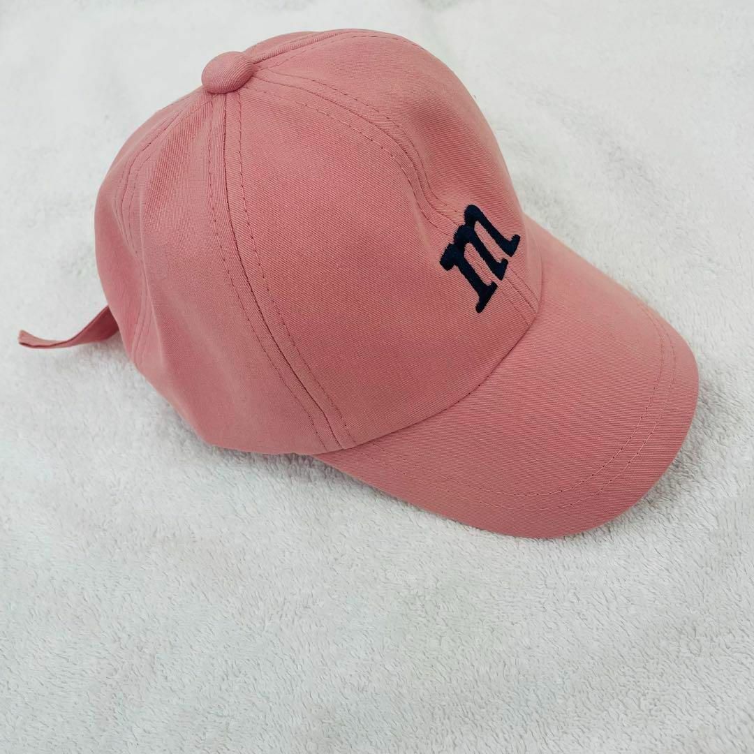 帽子キッズキャップ（ピンク）ベビー女児男児ツバ野球帽紫外線予防UVカットハット キッズ/ベビー/マタニティのこども用ファッション小物(帽子)の商品写真
