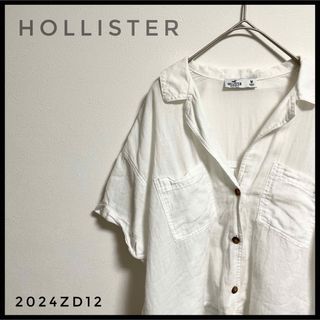 Hollister - hollister ホリスター　半袖シャツ　クロップド丈　ホワイト　アメカジ