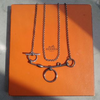 エルメス(Hermes)のHERMES エルメス ネックレス モールドゥブリッド ネックレス シルバー(ネックレス)