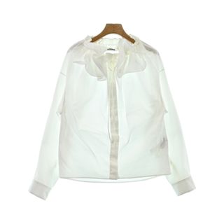 ジルサンダー(Jil Sander)のJIL SANDER ジルサンダー カジュアルシャツ 34(XS位) 白 【古着】【中古】(シャツ/ブラウス(長袖/七分))