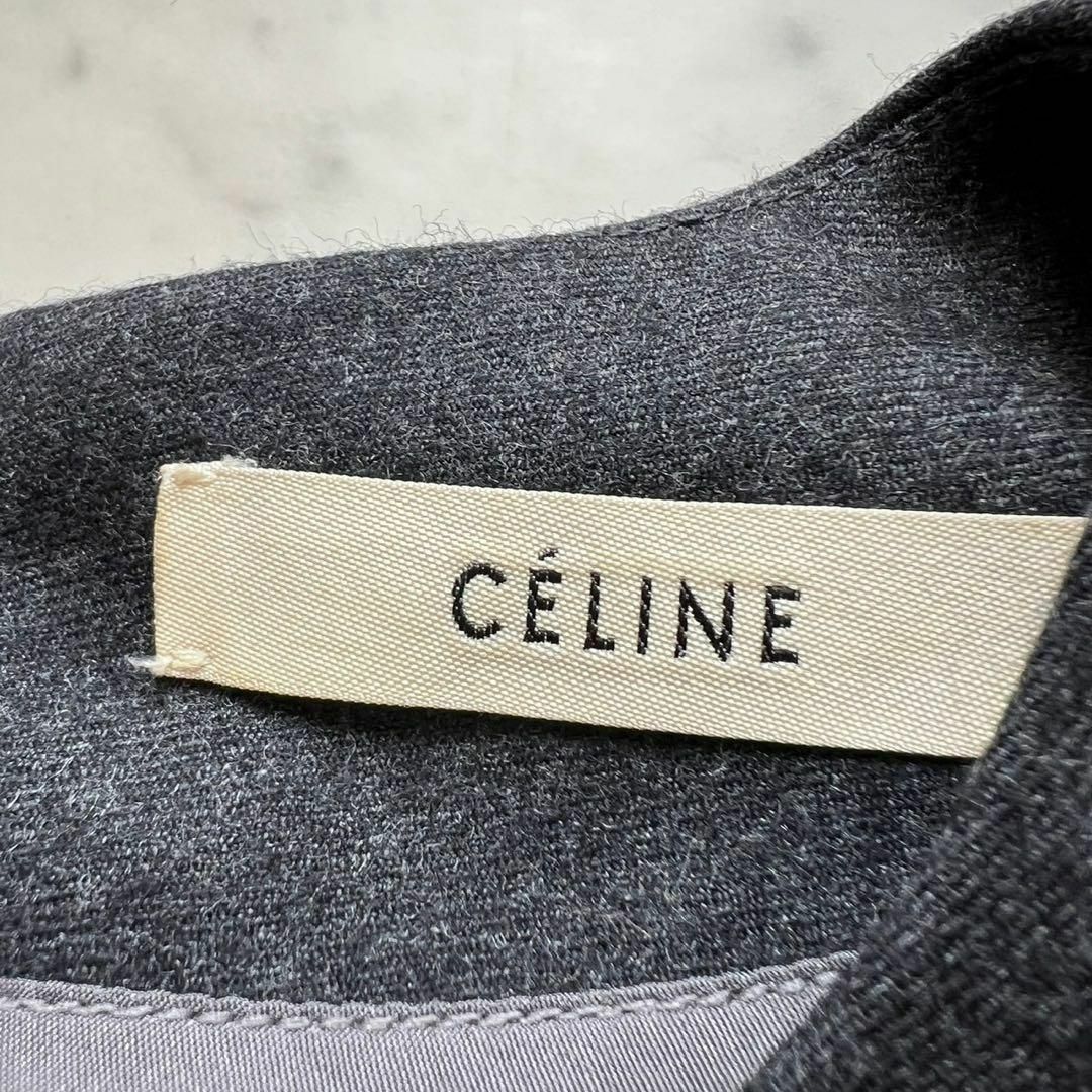 celine(セリーヌ)のCELINE フィービー期 ダブルフェイス カシミヤブレンド ワンピース 36 レディースのワンピース(ロングワンピース/マキシワンピース)の商品写真