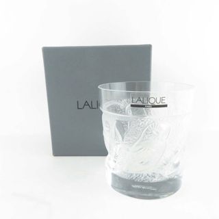 未使用 LALIQUE ラリック HULOTTE ユロット 梟 フクロウ ふくろう ウィスキータンブラー 1点 クリスタル グラス ゴブレット オールドファッション SU5921C (タンブラー)