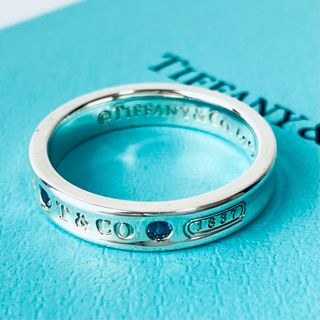 ティファニー(Tiffany & Co.)の【13-3228】ティファニー 指輪 ナローリング 1837 モンタナサファイア(リング(指輪))