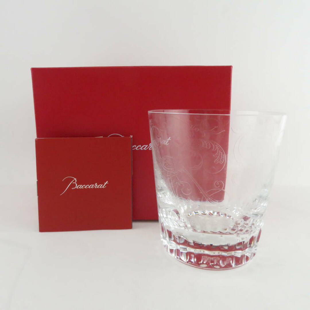 Baccarat(バカラ)の美品 Baccarat バカラ パルメ タンブラー 1点 クリスタル ロックグラス オールドファッション 鳥 SU5957D  インテリア/住まい/日用品のキッチン/食器(タンブラー)の商品写真