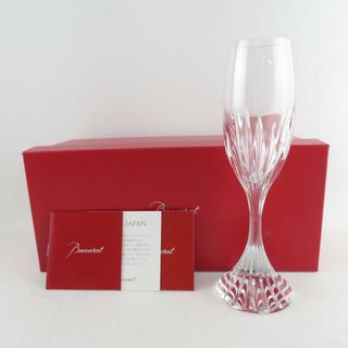 Baccarat - 美品 Baccarat バカラ マッセナ シャンパングラス 1客 クリスタル フルート H22 SU5958D 