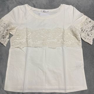 【新品タグ付き】M.deux 半袖Tシャツ レース