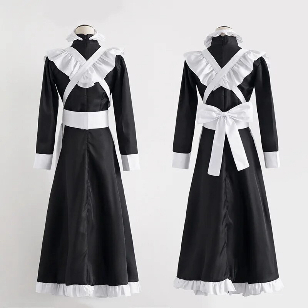 新品 未使用 コスプレ レディース 大きいサイズ 4l メイド服 メイド ロング エンタメ/ホビーのコスプレ(衣装)の商品写真