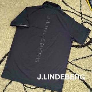 ジェイリンドバーグ(J.LINDEBERG)のジェイリンドバーJ.LINDEBERG ゴルフ ポロシャツ ネイビー 紺色 L(ウエア)