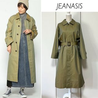 ジーナシス(JEANASIS)の【1回のみ着用】JEANASIS アソートステンカラーコート 玉虫色(その他)