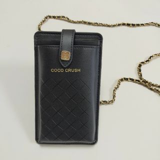 シャネル(CHANEL)の【新品未使用】シャネル　ココクラッシュ　ブラック　ポーチ　チェーン付　ノベルティ(ショルダーバッグ)