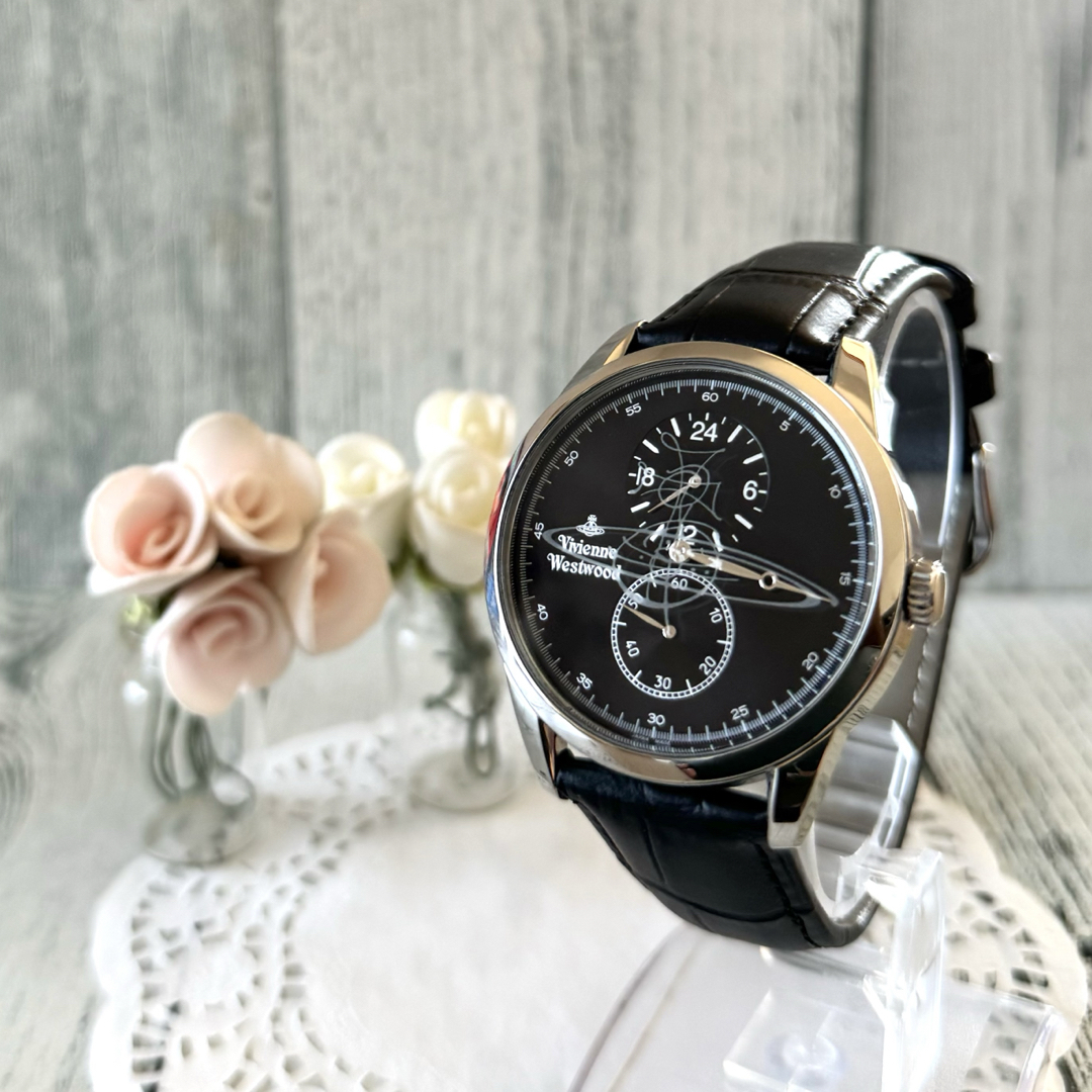 Vivienne Westwood(ヴィヴィアンウエストウッド)の【電池交換済】vivienne ヴィヴィアン 腕時計 レギュレーター オーブ メンズの時計(腕時計(アナログ))の商品写真