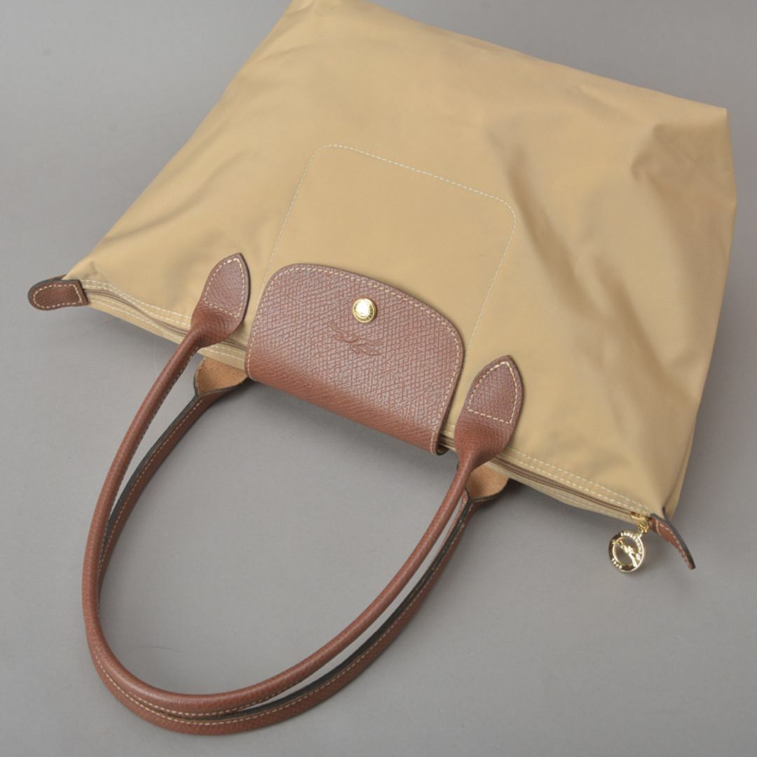 LONGCHAMP(ロンシャン)の綺麗♡ロンシャン プリアージュ トートバッグ ナイロン レザー ベージュブラウン レディースのバッグ(トートバッグ)の商品写真