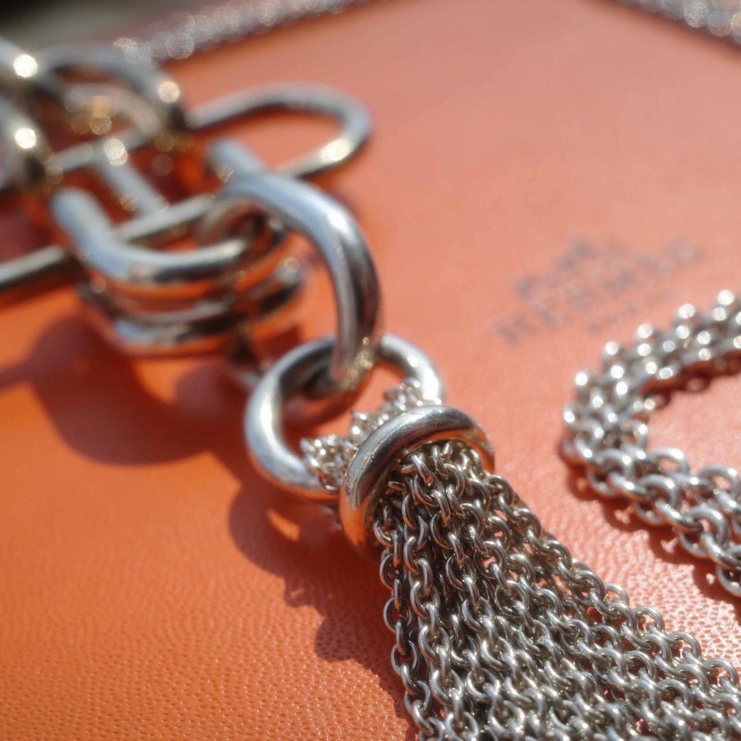 HERMES - HERMES Rose de Mer Necklace エルメス ローズドメール HERMES - HERMES Rose de Mer Necklace エルメス ローズドメール