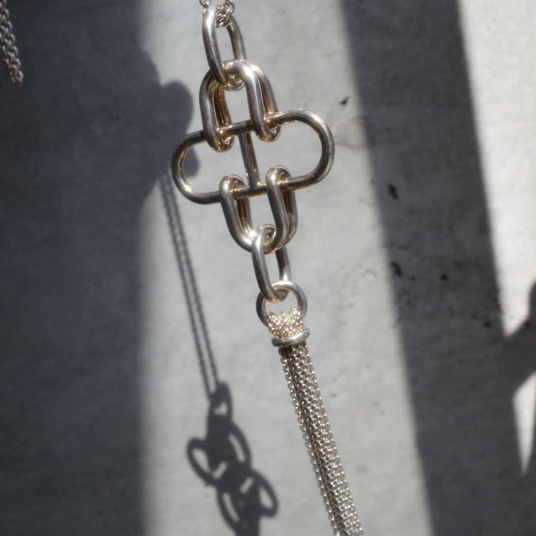 HERMES - HERMES Rose de Mer Necklace エルメス ローズドメール HERMES - HERMES Rose de Mer Necklace エルメス ローズドメール