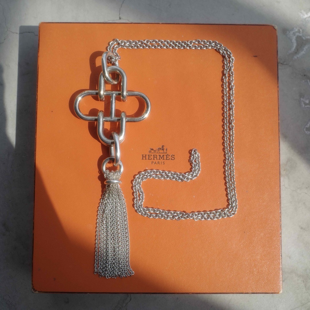 HERMES - HERMES Rose de Mer Necklace エルメス ローズドメール HERMES - HERMES Rose de Mer Necklace エルメス ローズドメール